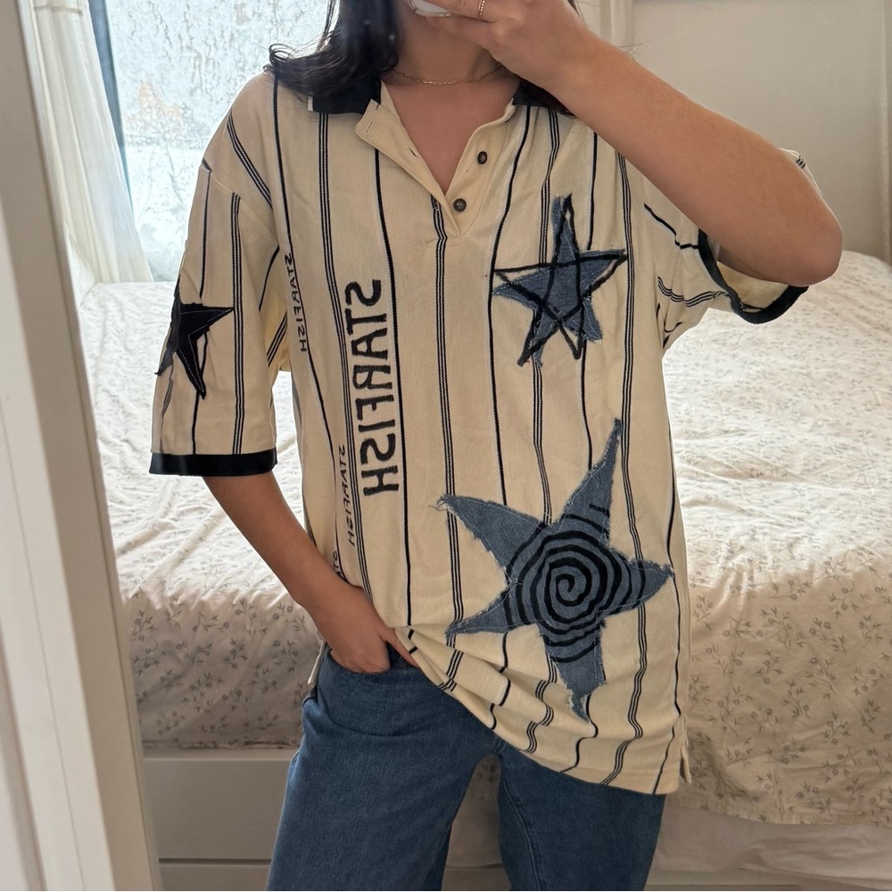 Striped Star Custom Polo